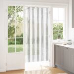 vidaXL Záves proti hmyzu z chenille Svetlo šedá a biela 90 x 200 cm