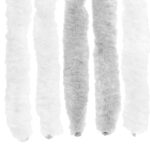 vidaXL Záves proti hmyzu z chenille Svetlo šedá a biela 90 x 200 cm – Obrázok 5