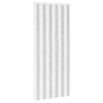 vidaXL Záves proti hmyzu z chenille Svetlo šedá a biela 100 x 230 cm – Obrázok 2