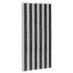 vidaXL Záves proti hmyzu z chenille Šedá a čierna 100 x 200 cm 100% PP – Obrázok 2