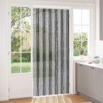 vidaXL Záves proti hmyzu z chenille Šedá a čierna 100 x 230 cm 100% PP
