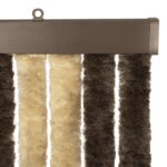 vidaXL Záves proti hmyzu z chenille Tmavohnedá a béžová 56 x 200 cm – Obrázok 4