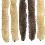 vidaXL Záves proti hmyzu z chenille Tmavohnedá a béžová 56 x 200 cm – Obrázok 5