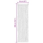 vidaXL Záves proti hmyzu z chenille Tmavohnedá a béžová 56 x 200 cm – Obrázok 6