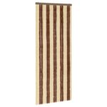 vidaXL Záves proti hmyzu z chenille Hnedá a béžová 90 x 220 cm 100% PP – Obrázok 2