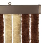 vidaXL Záves proti hmyzu z chenille Hnedá a béžová 100 x 200 cm – Obrázok 4