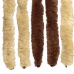 vidaXL Záves proti hmyzu z chenille Hnedá a béžová 100 x 200 cm – Obrázok 5