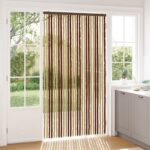 vidaXL Záves proti hmyzu z chenille Hnedá a béžová 118 x 220 cm