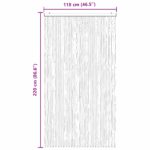 vidaXL Záves proti hmyzu z chenille Hnedá a béžová 118 x 220 cm – Obrázok 6