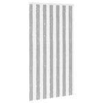 vidaXL Záves proti hmyzu z chenille Šedý a biely 118 x 220 cm 100% PP – Obrázok 2