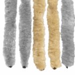 vidaXL Záves proti hmyzu z chenille Šedá a béžová 100 x 220 cm 100% PP – Obrázok 5
