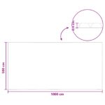 vidaXL Solárny kryt na bazén 1000 x 500 cm 110 μm Štvorcový PE Čierna – Obrázok 7