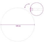 vidaXL Solárny kryt bazéna vysoká kvalita Ø 549 cm 200 μm Okrúhly PE – Obrázok 8