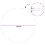 vidaXL Solárny bazénový kryt extra ťažký Ø 250 cm 400 μm Okrúhly PE – Obrázok 7