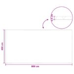vidaXL Solárny kryt na bazén 800 x 400 cm 110 μm Štvorcový PE Modrá – Obrázok 7