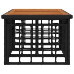 vidaXL Záhradný stôl Čierna a prírodná 100 x 55 x 37 cm – Obrázok 4