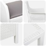 vidaXL Oddychová súprava s vankúšom 3 pcs Biela PP – Obrázok 8