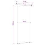 vidaXL Bočný markíz na balkón 60 x 250 cm 100% polyester, železo, oceľ – Obrázok 6