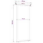 vidaXL Bočný markíz na balkón 80 x 250 cm 100% polyester, železo, oceľ – Obrázok 6