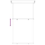 vidaXL Bočný markíz na balkón 117 x 250 cm – Obrázok 5