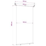vidaXL Bočný markíz na balkón 160 x 250 cm – Obrázok 6