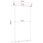 vidaXL Bočný markíz na balkón 170 x 250 cm – Obrázok 6