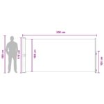 vidaXL Retračná bočná markíza 170 x 300 cm Polyester Obdĺžnikový – Obrázok 7