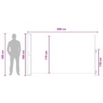vidaXL Retračná bočná markíza 180 x 300 cm Polyester Obdĺžnikový – Obrázok 7