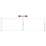 vidaXL Retračná bočná markíza 117 x 500 cm Polyester Obdĺžnikový – Obrázok 6