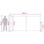 vidaXL Retračná bočná markíza 180 x 500 cm – Obrázok 7