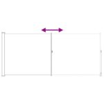 vidaXL Retračná bočná markíza 200 x 500 cm – Obrázok 6