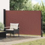 vidaXL Retračná bočná markíza Hnedá 300 x 170 cm Polyester