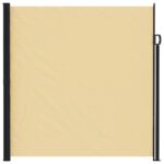 vidaXL Retračná bočná markíza Piesková 600 x 200 cm Polyester – Obrázok 2