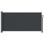 vidaXL Retračná bočná markíza Čierna 300 x 100 cm Polyester