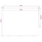vidaXL Vonkajšia roleta s blokovaním UV žiarenia 90% 120 x 140 cm HDPE – Obrázok 13