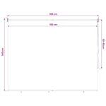 vidaXL Vonkajšia roleta s blokovaním UV žiarenia 90% 160 x 140 cm HDPE – Obrázok 13