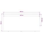 vidaXL Vonkajšia roleta s blokovaním UV žiarenia 90% 350 x 140 cm HDPE – Obrázok 13