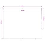 vidaXL Vonkajšia roleta s blokovaním UV žiarenia 90% 140 x 230 cm HDPE – Obrázok 13
