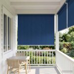 vidaXL Vonkajšia roleta s blokovaním UV žiarenia 90% Modrá 80 x 140 cm – Obrázok 3