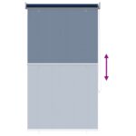 vidaXL Vonkajšia roleta s blokovaním UV žiarenia 90% Modrá 80 x 140 cm – Obrázok 9