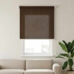 vidaXL Vonkajšia roleta s blokovaním UV žiarenia 90% Hnedá 80 x 140 cm