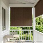 vidaXL Vonkajšia roleta s blokovaním UV žiarenia 90% Hnedá 80 x 140 cm – Obrázok 3