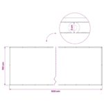 vidaXL Záclona na balkónové súkromie 150 x 500 cm Textil s PU povlakom – Obrázok 9