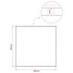vidaXL Záclona na balkónové súkromie 200 x 200 cm Textil s PU povlakom – Obrázok 7