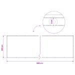 vidaXL Záclona na balkónové súkromie 200 x 600 cm Textil s PU povlakom – Obrázok 7