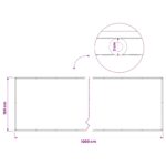 vidaXL Záclona na balkónové súkromie 180 x 1000 cm – Obrázok 7