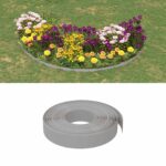 vidaXL Záhradné vidlice 25 m 10 cm PE Sivá