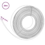 vidaXL Záhradné vidlice 25 m 10 cm PE Hnedá – Obrázok 6