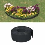 vidaXL Záhradné vidlice 25 m 20 cm PE Čierna