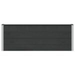 vidaXL Vyvýšený záhradný záhon Čierna 200 x 30 x 72 cm WPC a hliník – Obrázok 2